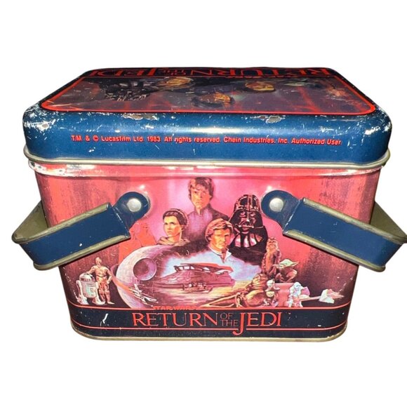 Vintage Star Wars Return Of The Jedi Chein Industries 1983 Collectible Tin - Picture 7 of 11